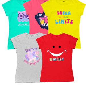 Girls T-Shirt (Pack of 5)